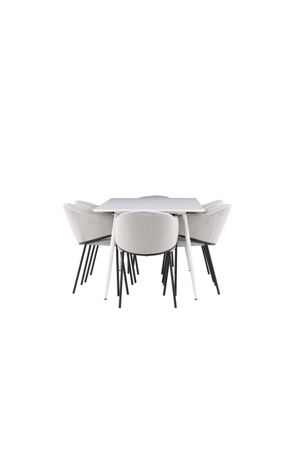 Silar Matbord med Evelina Matstol-GR Dining Set-Venture Home-peaceofhome.se