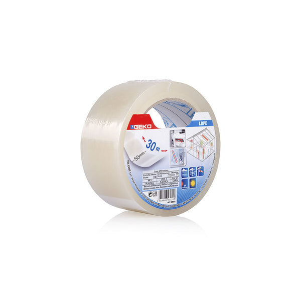 Självhäftande band Geko Transparent 50 mm x 30 m Plast-Kontor och Kontorsmaterial, Kontorsmaterial-Geko-peaceofhome.se
