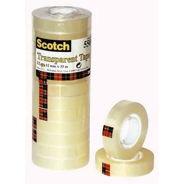 Självhäftande band Scotch Transparent 12 Delar 12 x 33 mm-Kontor och Kontorsmaterial, Kontorsmaterial-Scotch-peaceofhome.se