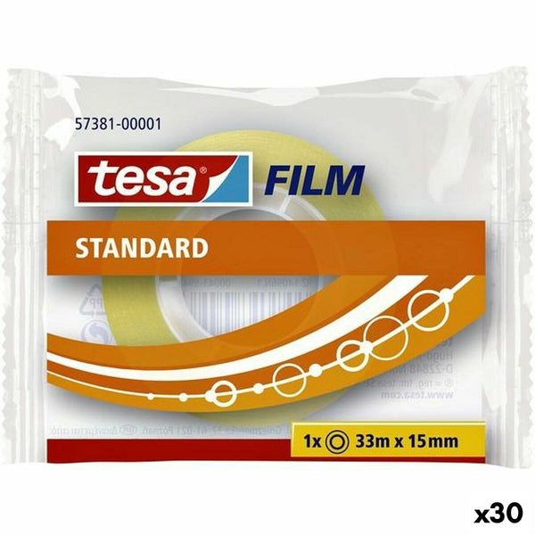 Självhäftande band TESA 15 mm 33 m Transparent (30 antal)-Kontor och Kontorsmaterial, Kontorsmaterial-TESA-peaceofhome.se