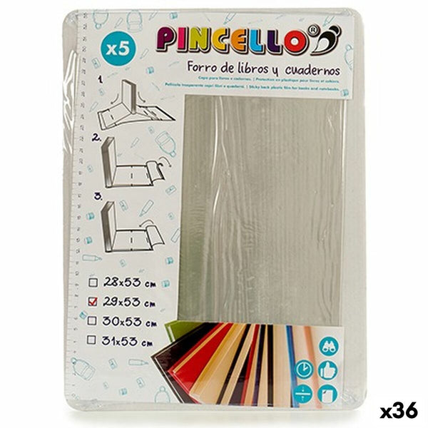 Självhäftande bokomslag Pincello 1805002 1805002 Genomskinligt Plast 29 x 0,4 x 53 cm (36 antal)-Kontor och Kontorsmaterial, Skol- och utbildningsmaterial-Pincello-peaceofhome.se