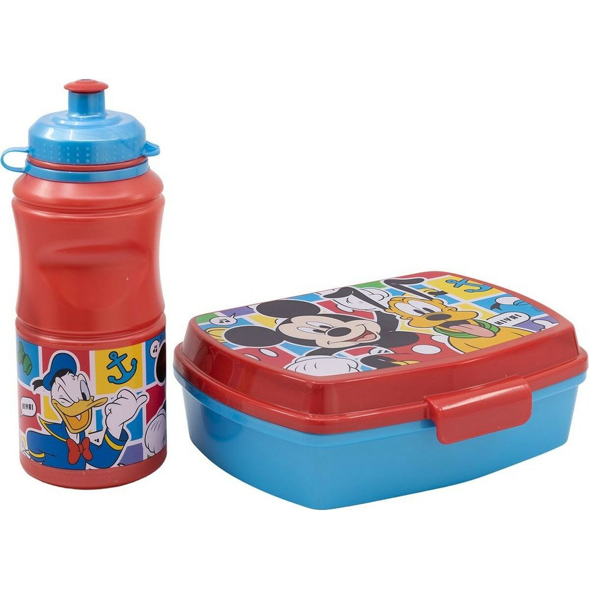 Skål med vattenflaska Mickey Mouse CZ11277 380 ml 17 cm Plast-Kontor och Kontorsmaterial, Skol- och utbildningsmaterial-Mickey Mouse-peaceofhome.se