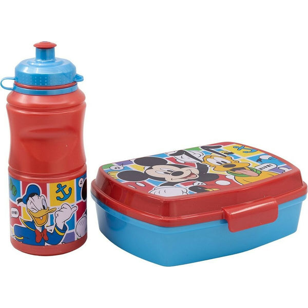 Skål med vattenflaska Mickey Mouse CZ11277 380 ml 17 cm Plast-Kontor och Kontorsmaterial, Skol- och utbildningsmaterial-Mickey Mouse-peaceofhome.se
