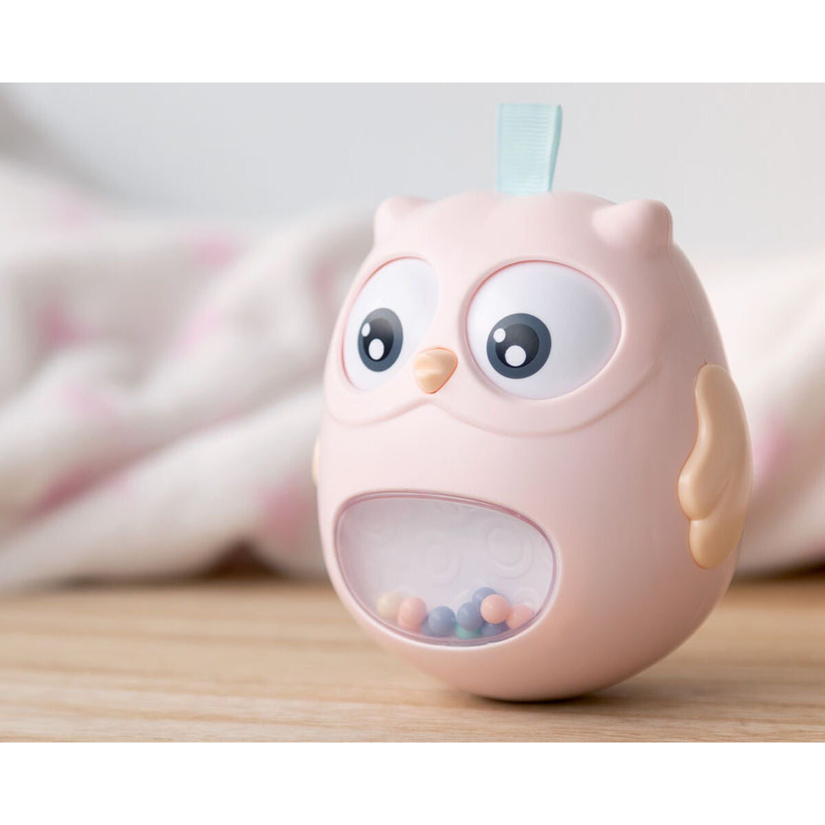 Skallra Uggla Rosa-Bebis, Leksaker för småbarn-BigBuy Kids-peaceofhome.se