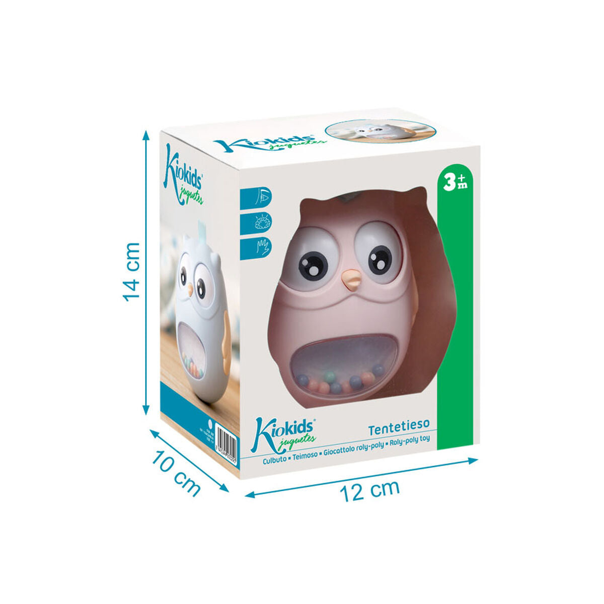 Skallra Uggla Rosa-Bebis, Leksaker för småbarn-BigBuy Kids-peaceofhome.se