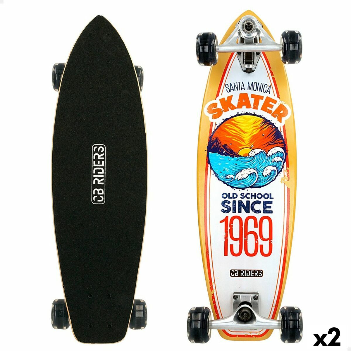 Skateboard Colorbaby 1969 surfero (2 antal)-Leksaker och spel, Sport och utomhus-Colorbaby-peaceofhome.se