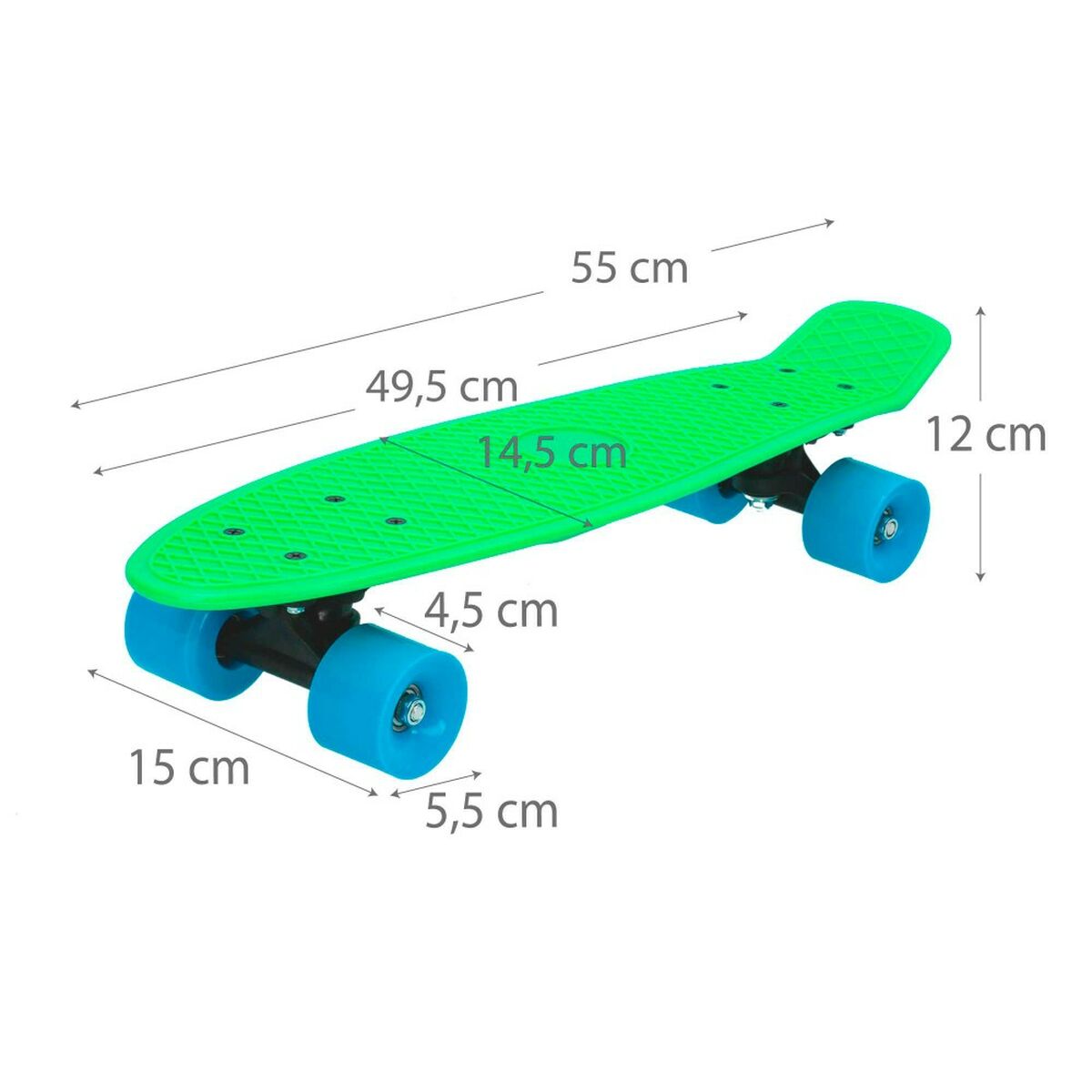 Skateboard Colorbaby Grön (6 antal)-Leksaker och spel, Sport och utomhus-Colorbaby-peaceofhome.se