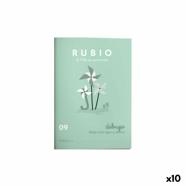 Sketchbook Rubio Nº09 A5 spanska (10 antal)-Kontor och Kontorsmaterial, Pappersprodukter för kontoret-Cuadernos Rubio-peaceofhome.se