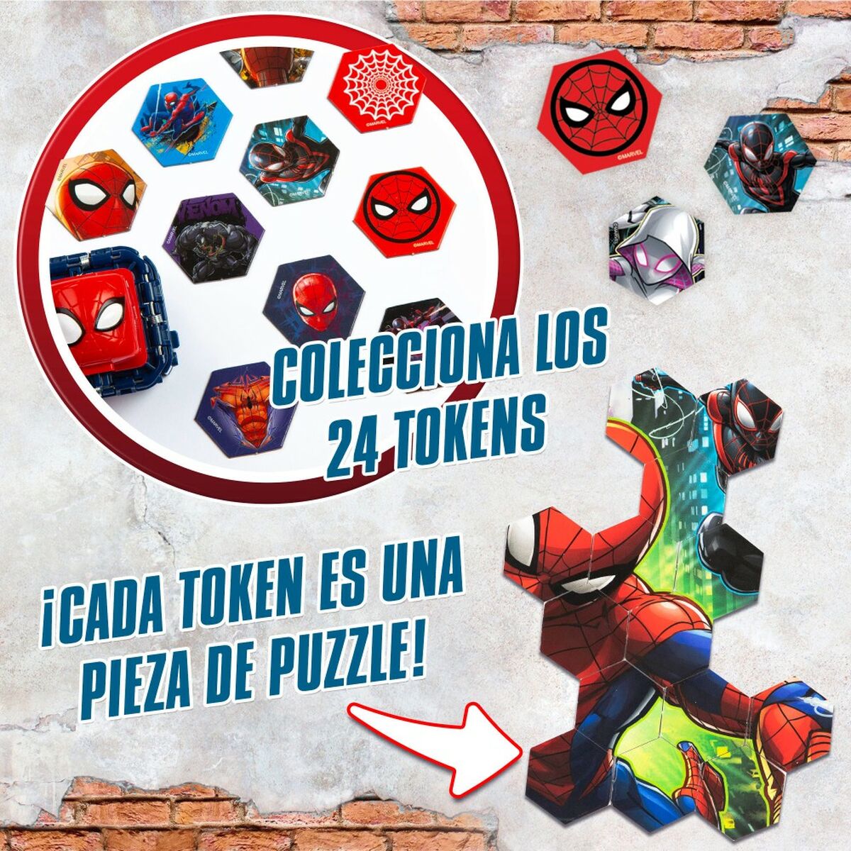 Skicklighetsspel Spider-Man Battle Cubes (12 antal)-Leksaker och spel, Spel och tillbehör-Spider-Man-peaceofhome.se