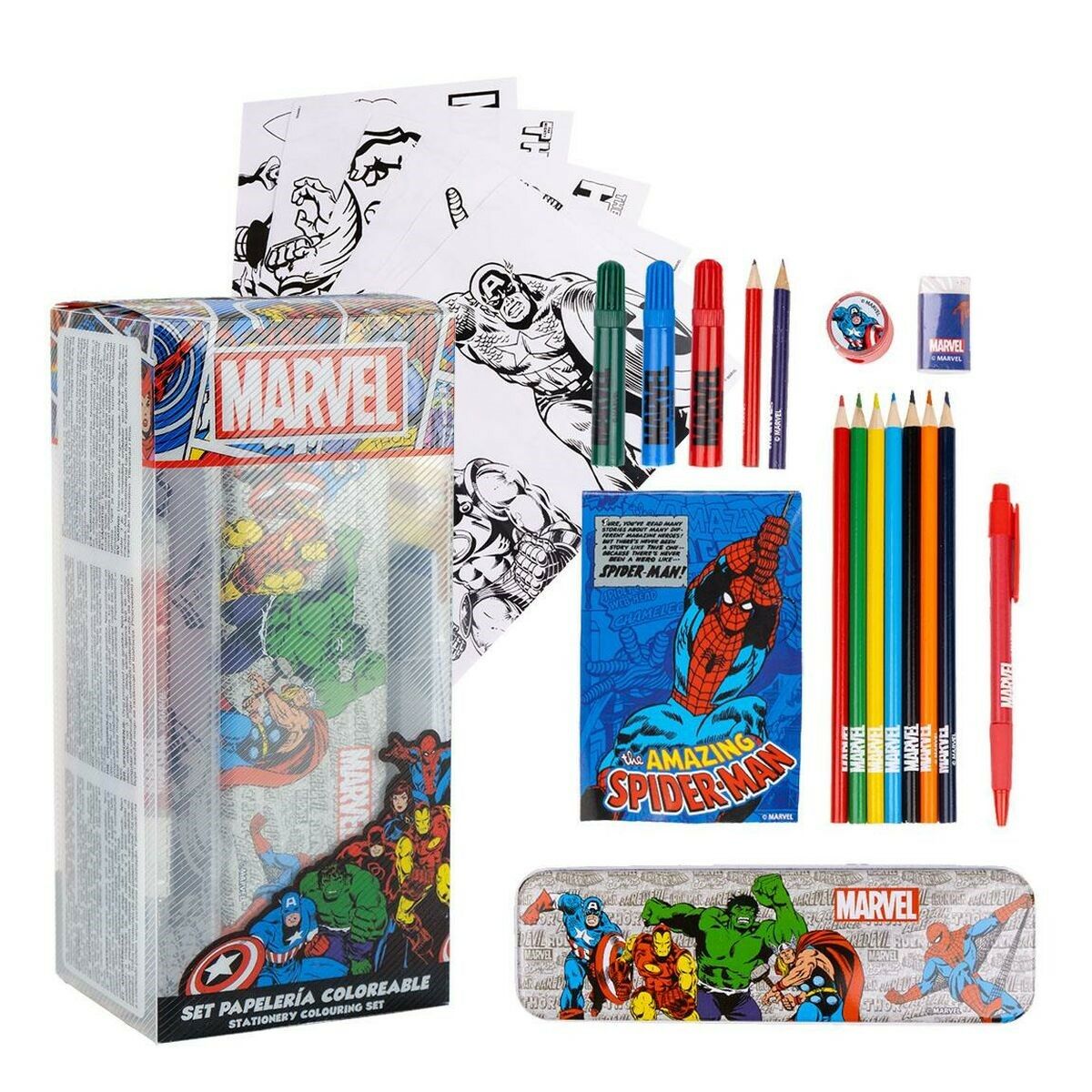 Skolpaket Marvel 16 Delar-Kontor och Kontorsmaterial, Skol- och utbildningsmaterial-Marvel-peaceofhome.se