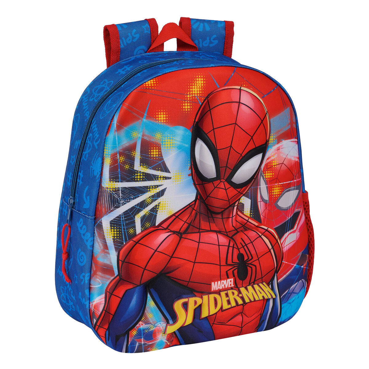 Skolryggsäck 3D Spider-Man Röd Marinblå 27 x 33 x 10 cm-Kontor och Kontorsmaterial, Skol- och utbildningsmaterial-Spider-Man-peaceofhome.se