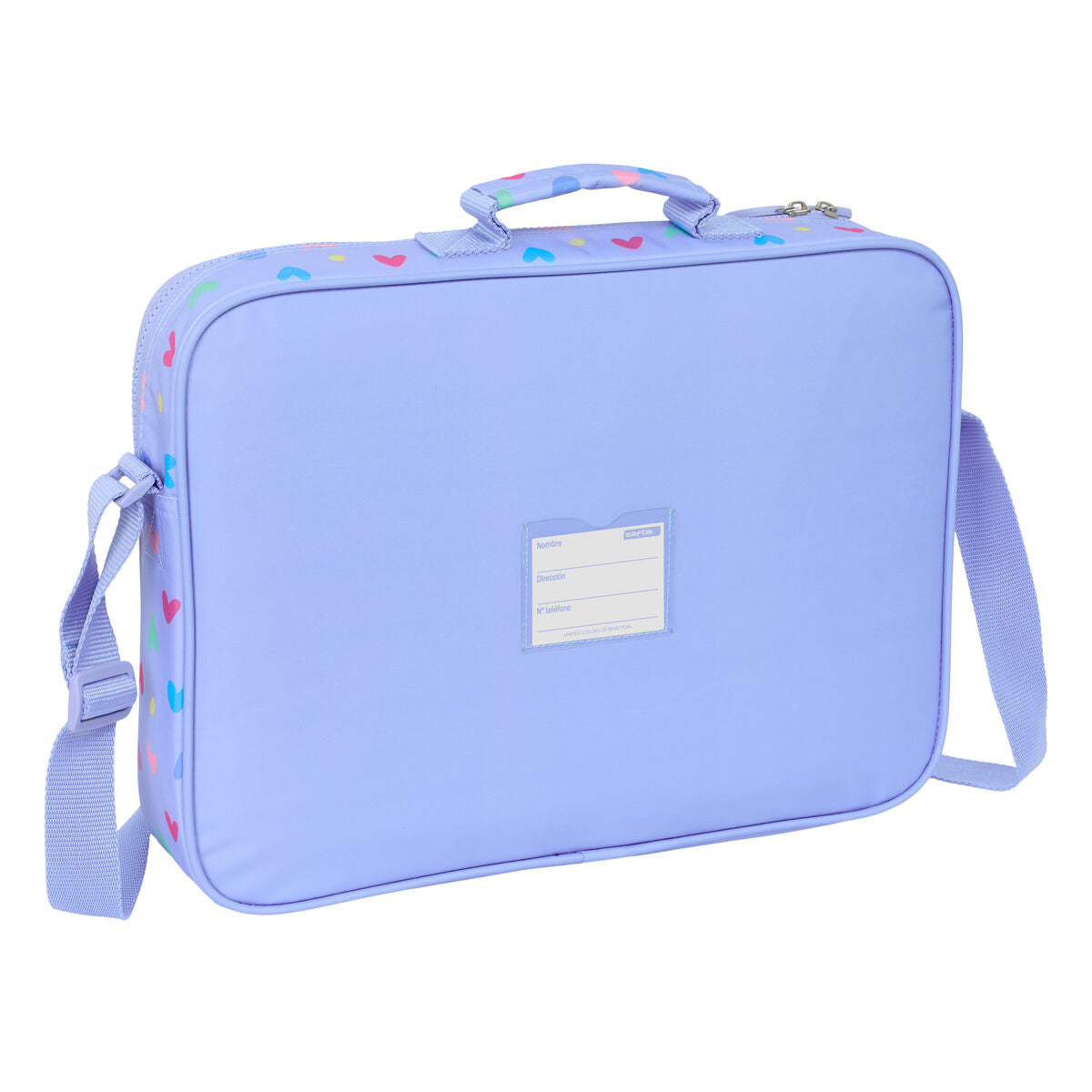Skolryggsäck Benetton Lila Lila 38 x 28 x 6 cm-Kontor och Kontorsmaterial, Skol- och utbildningsmaterial-Benetton-peaceofhome.se