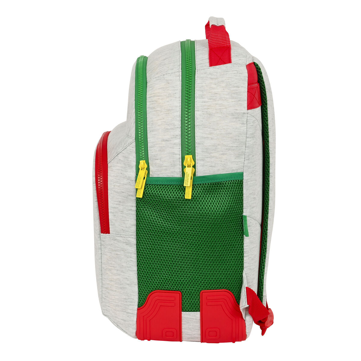 Skolryggsäck Benetton Pop Grå (32 x 42 x 15 cm)-Kontor och Kontorsmaterial, Skol- och utbildningsmaterial-Benetton-peaceofhome.se