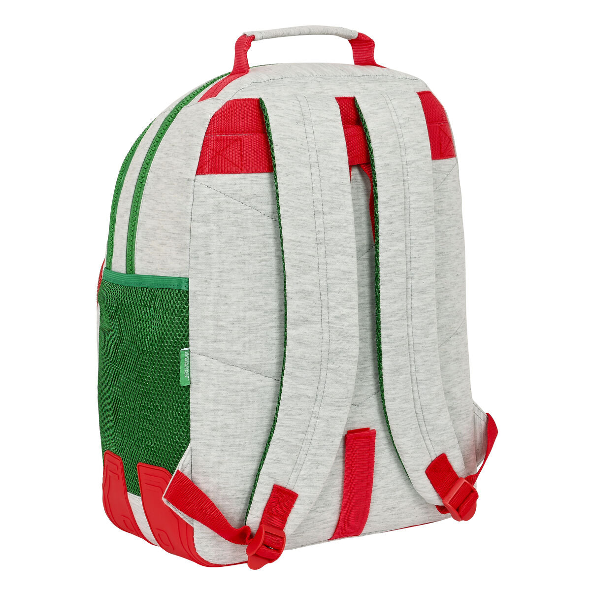 Skolryggsäck Benetton Pop Grå (32 x 42 x 15 cm)-Kontor och Kontorsmaterial, Skol- och utbildningsmaterial-Benetton-peaceofhome.se