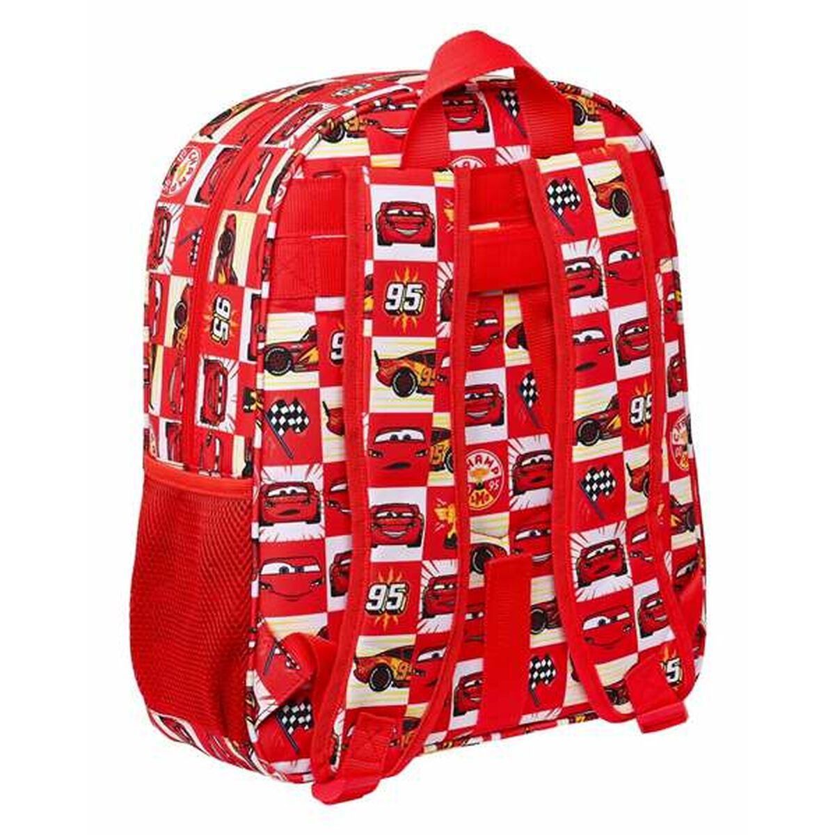 Skolryggsäck Cars Let's Race Röd 32 x 38 x 12 cm-Kontor och Kontorsmaterial, Skol- och utbildningsmaterial-Cars-peaceofhome.se