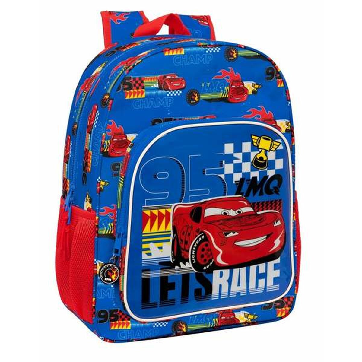 Skolryggsäck Cars Race Ready Blå 33 x 42 x 14 cm-Kontor och Kontorsmaterial, Skol- och utbildningsmaterial-Cars-peaceofhome.se
