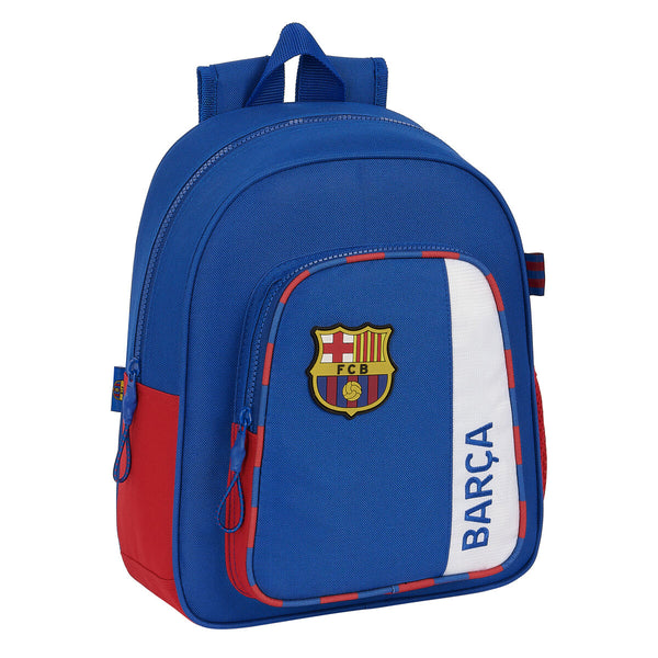 Skolryggsäck F.C. Barcelona Blå Rödbrun 27 x 33 x 10 cm-Kontor och Kontorsmaterial, Skol- och utbildningsmaterial-F.C. Barcelona-peaceofhome.se