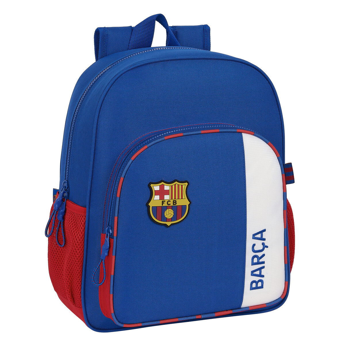 Skolryggsäck F.C. Barcelona Blå Rödbrun 32 X 38 X 12 cm-Kontor och Kontorsmaterial, Skol- och utbildningsmaterial-F.C. Barcelona-peaceofhome.se