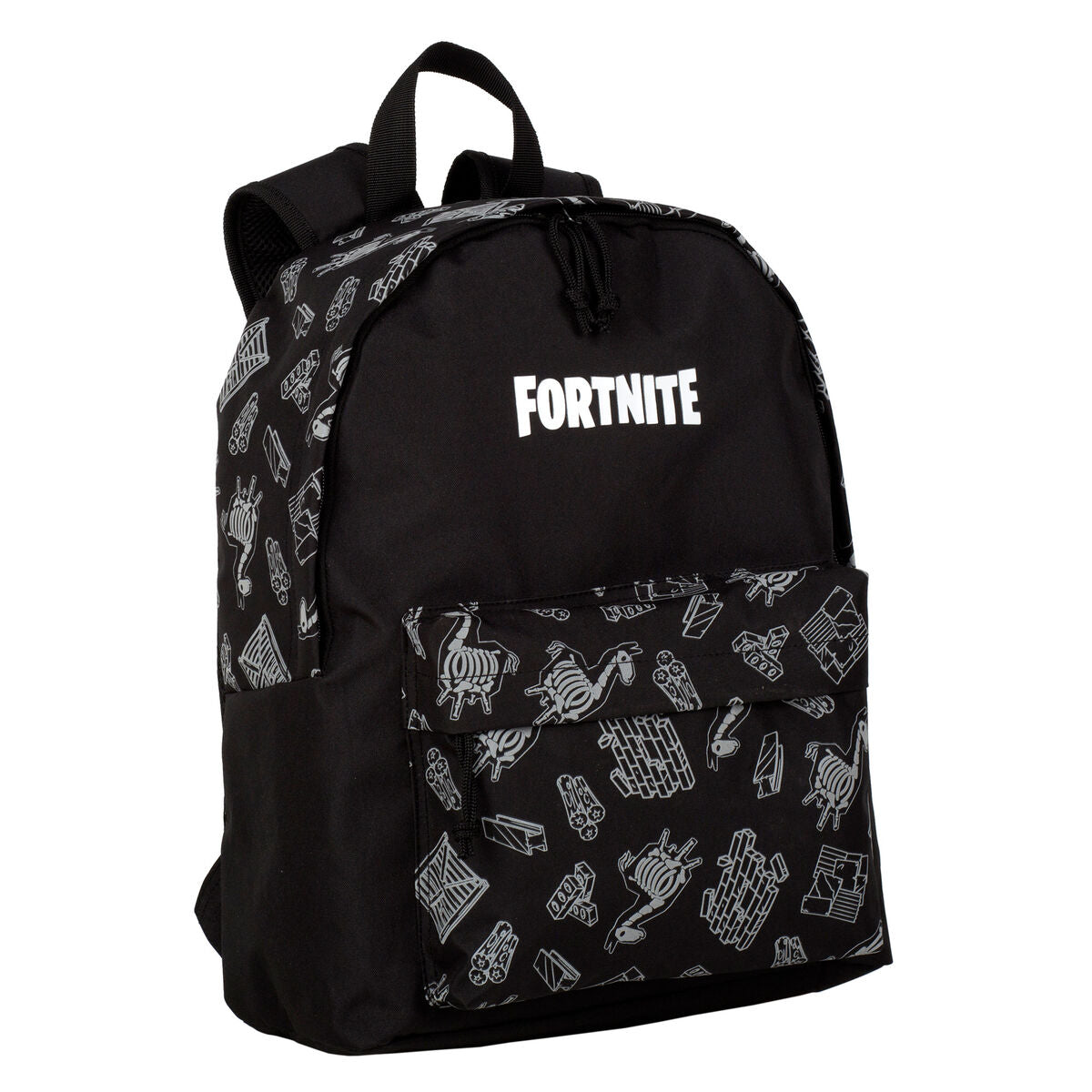 Skolryggsäck Fortnite Dark black Svart 41 x 31 x 13,5 cm Reflekterande-Kontor och Kontorsmaterial, Skol- och utbildningsmaterial-Fortnite-peaceofhome.se