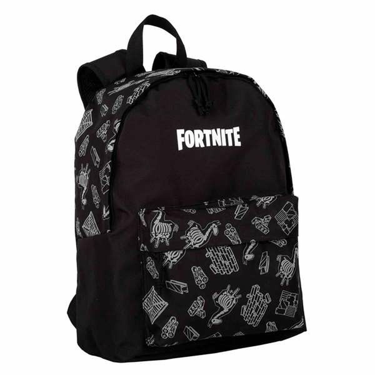 Skolryggsäck Fortnite Dark black Svart 41 x 31 x 13,5 cm Reflekterande-Kontor och Kontorsmaterial, Skol- och utbildningsmaterial-Fortnite-peaceofhome.se