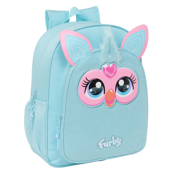 Skolryggsäck Furby Himmelsblå 32 x 38 x 12 cm-Kontor och Kontorsmaterial, Skol- och utbildningsmaterial-Furby-peaceofhome.se