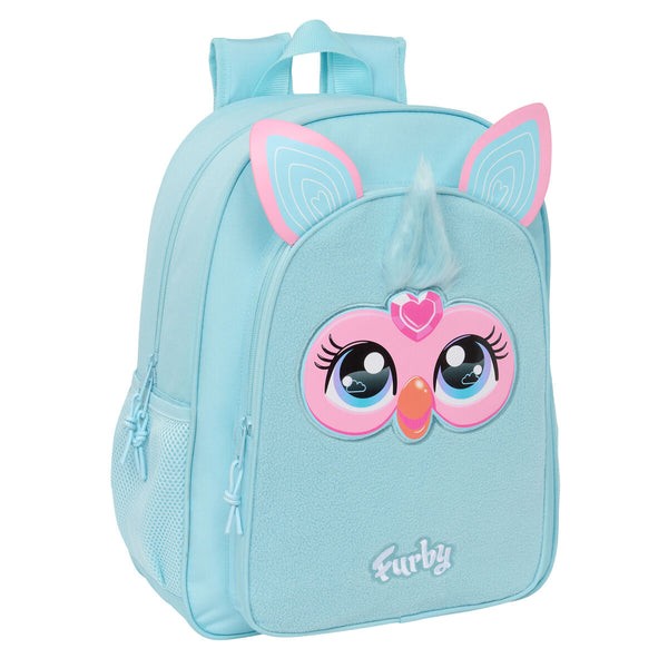 Skolryggsäck Furby Himmelsblå 33 x 42 x 14 cm-Kontor och Kontorsmaterial, Skol- och utbildningsmaterial-Furby-peaceofhome.se