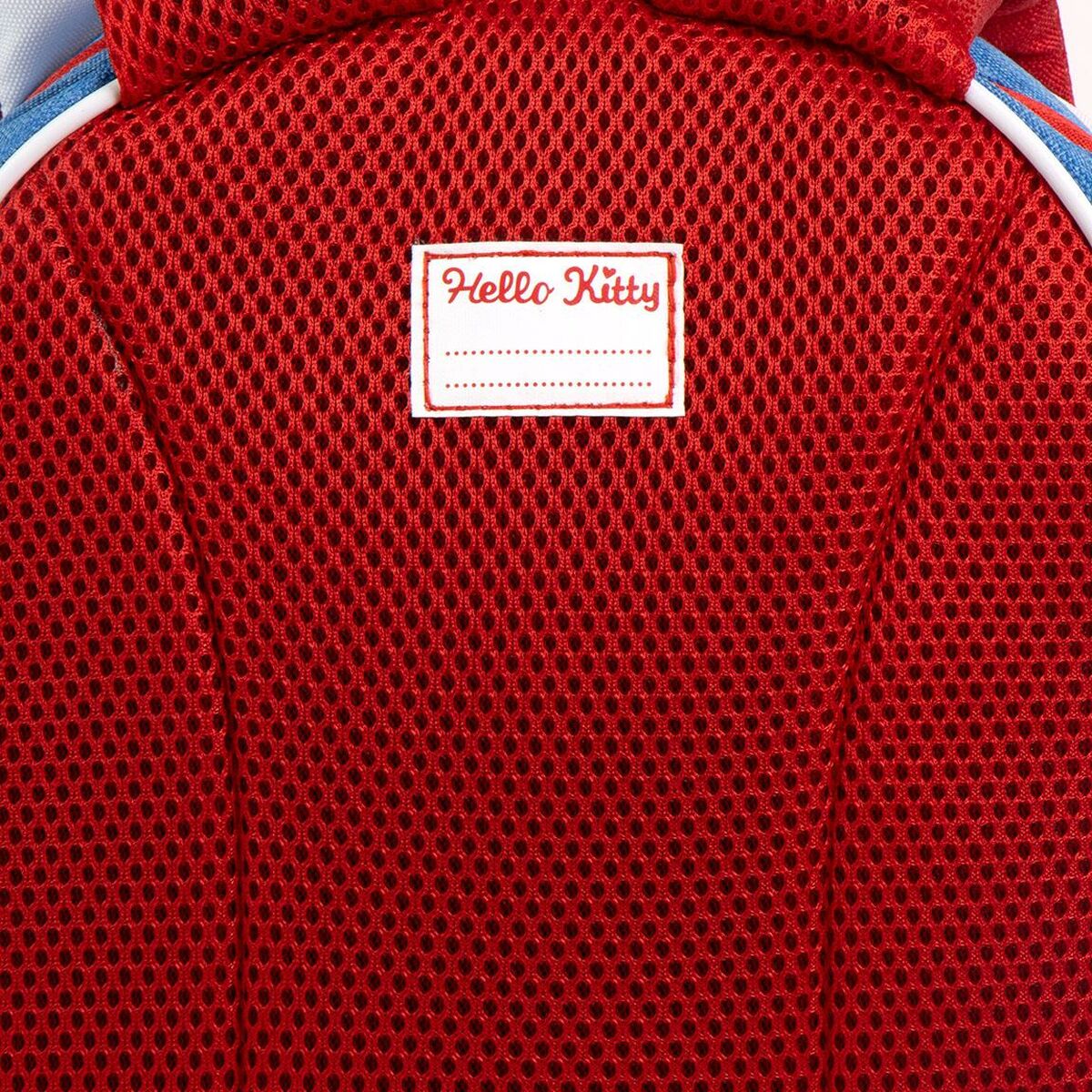 Skolryggsäck Hello Kitty Blå 27,5 x 3 x 33,5 cm-Kontor och Kontorsmaterial, Skol- och utbildningsmaterial-Hello Kitty-peaceofhome.se