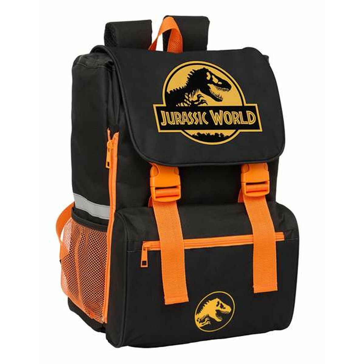 Skolryggsäck Jurassic World Svart 18,5 x 41 x 15 cm-Kontor och Kontorsmaterial, Skol- och utbildningsmaterial-Jurassic World-peaceofhome.se