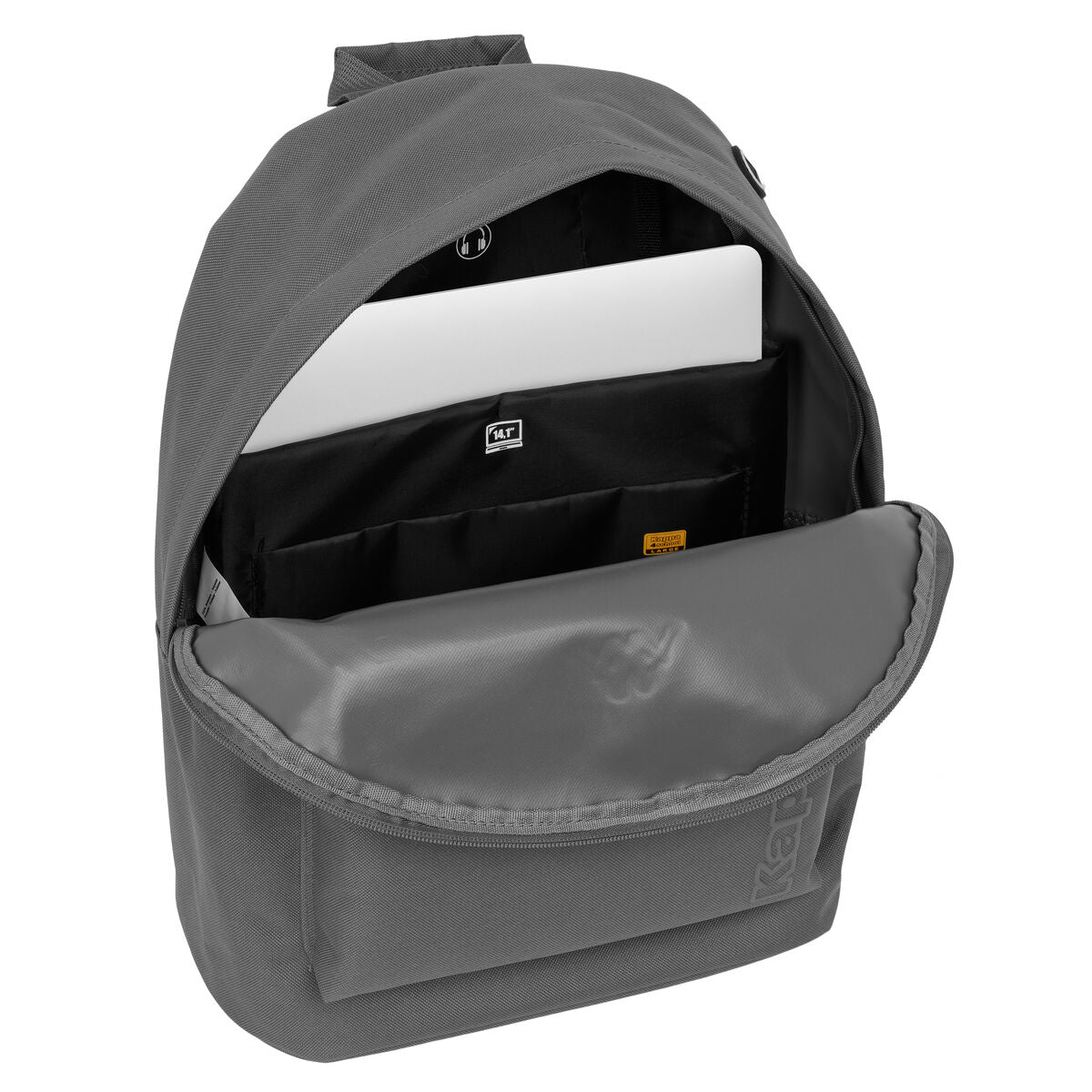 Skolryggsäck Kappa kappa basics Grå 31 x 41 x 16 cm-Kontor och Kontorsmaterial, Skol- och utbildningsmaterial-Kappa-peaceofhome.se
