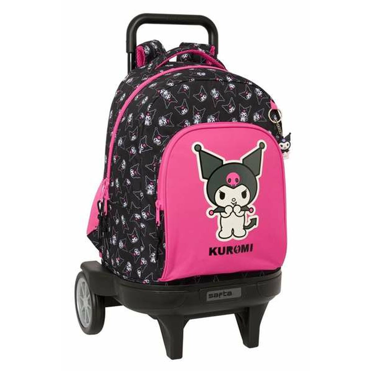Skolryggsäck Kuromi Svart Fuchsia 33 x 45 x 22 cm-Kontor och Kontorsmaterial, Skol- och utbildningsmaterial-Kuromi-peaceofhome.se