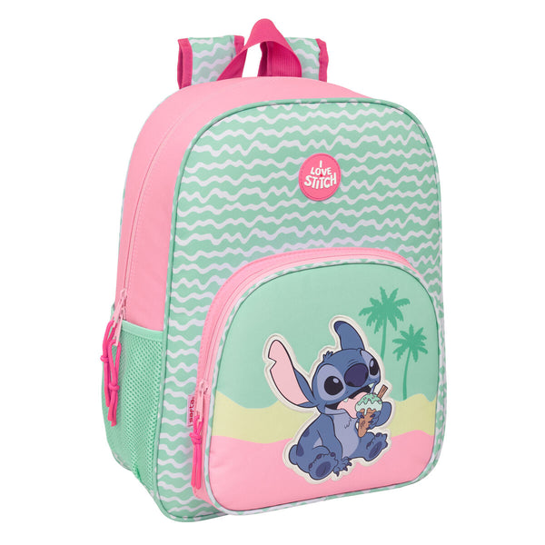 Skolryggsäck Lilo & Stitch Ice cream Rosa 33 x 42 x 14 cm-Kontor och Kontorsmaterial, Skol- och utbildningsmaterial-Lilo & Stitch-peaceofhome.se