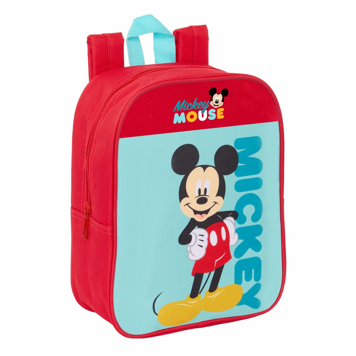 Skolryggsäck Mickey Mouse Blå Röd 22 x 27 x 10 cm-Kontor och Kontorsmaterial, Skol- och utbildningsmaterial-Mickey Mouse-peaceofhome.se