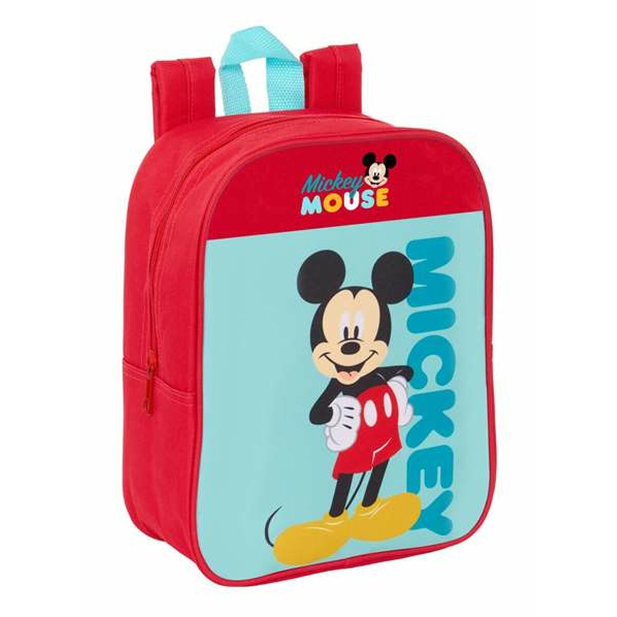 Skolryggsäck Mickey Mouse Blå Röd 22 x 27 x 10 cm-Kontor och Kontorsmaterial, Skol- och utbildningsmaterial-Mickey Mouse-peaceofhome.se
