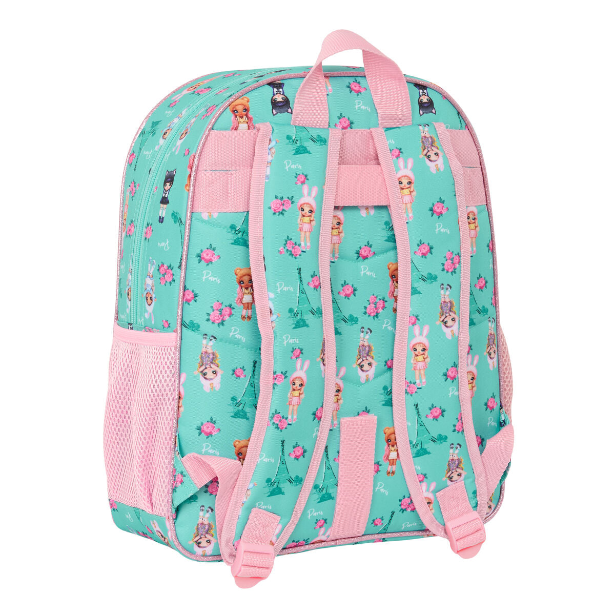 Skolryggsäck Na!Na!Na! Surprise Bunny Rosa Turkos 32 x 38 x 12 cm-Kontor och Kontorsmaterial, Skol- och utbildningsmaterial-Na!Na!Na! Surprise-peaceofhome.se