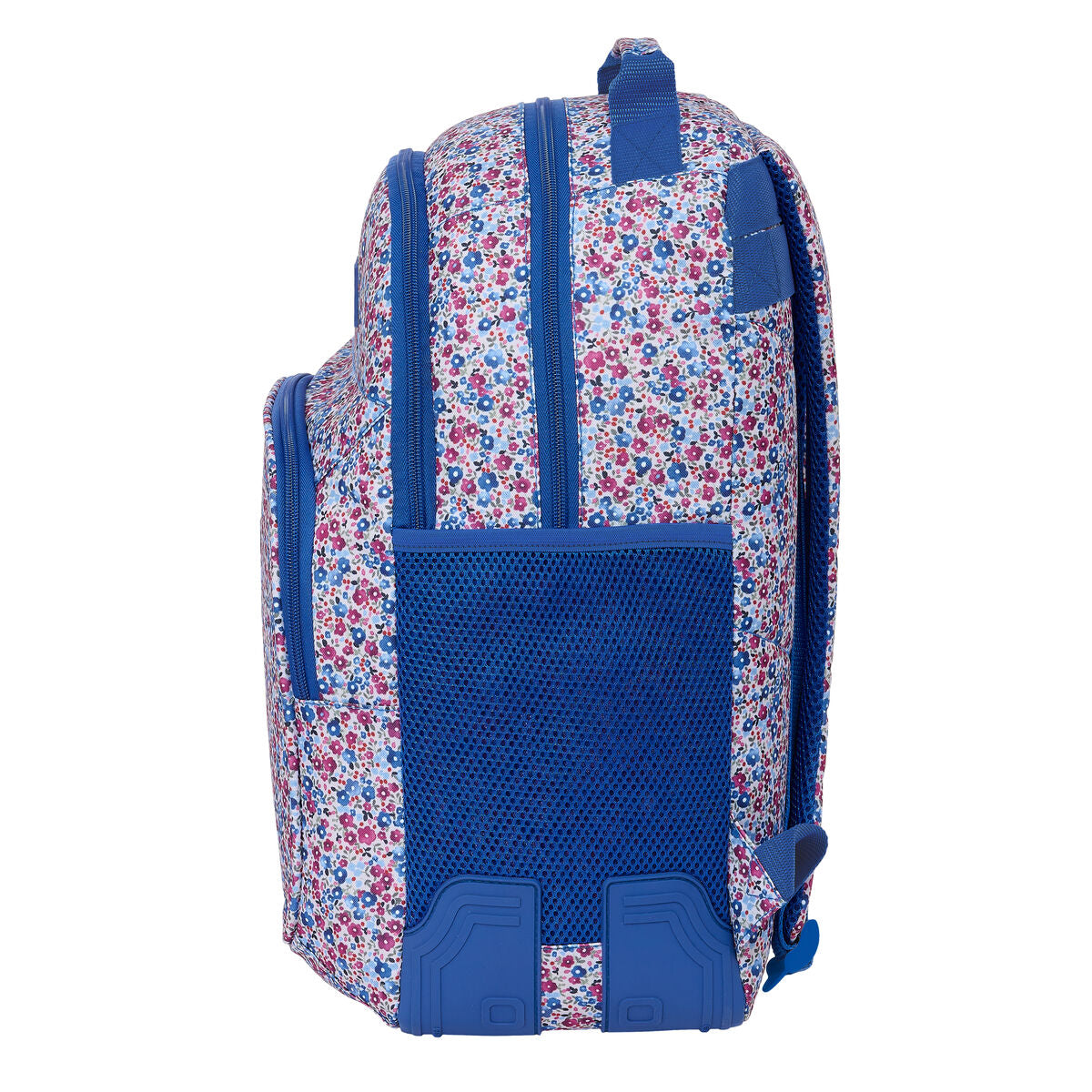 Skolryggsäck Nait Nait Flores coimbra azul Blå 32 x 42 x 15 cm-Kontor och Kontorsmaterial, Skol- och utbildningsmaterial-Nait Nait-peaceofhome.se