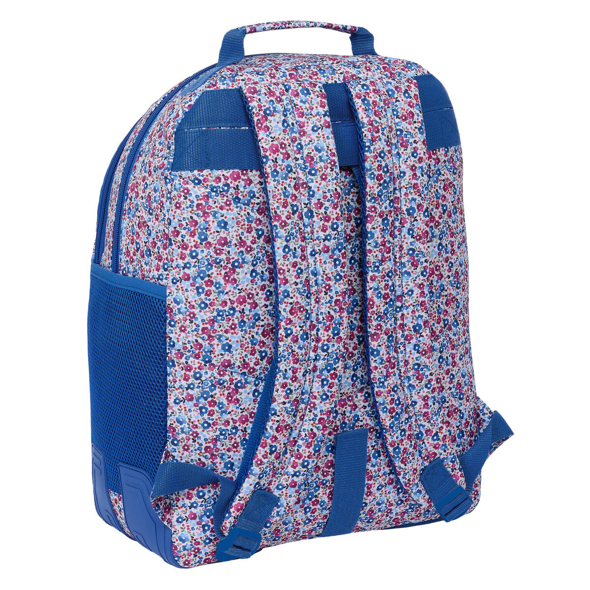 Skolryggsäck Nait Nait Flores coimbra azul Blå 32 x 42 x 15 cm-Kontor och Kontorsmaterial, Skol- och utbildningsmaterial-Nait Nait-peaceofhome.se