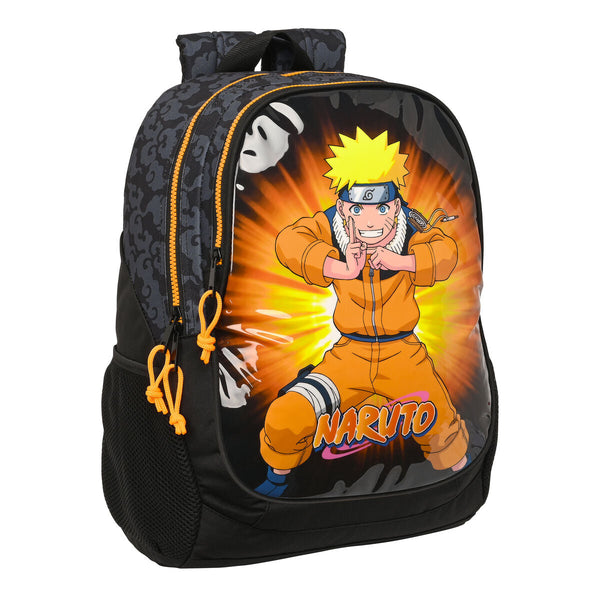 Skolryggsäck Naruto Svart Orange 32 x 44 x 16 cm-Kontor och Kontorsmaterial, Skol- och utbildningsmaterial-Naruto-peaceofhome.se