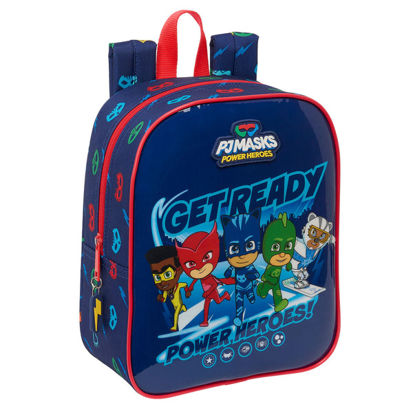 Skolryggsäck PJ Masks Ready Marinblå 22 x 27 x 10 cm-Kontor och Kontorsmaterial, Skol- och utbildningsmaterial-PJ Masks-peaceofhome.se