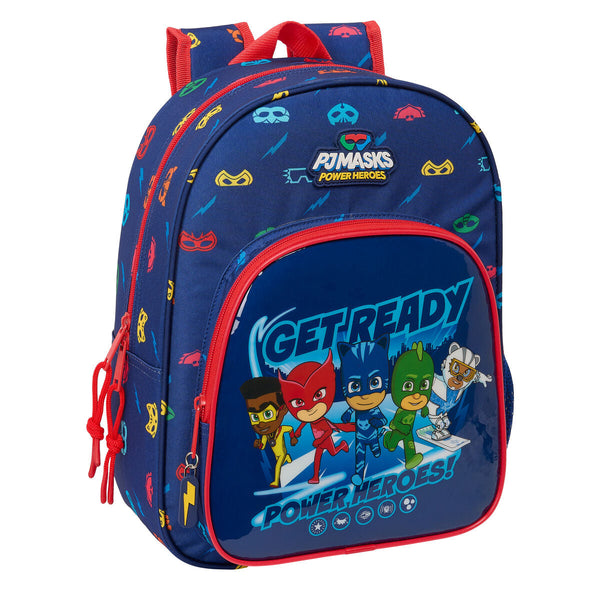 Skolryggsäck PJ Masks Ready Marinblå 26 x 34 x 11 cm-Kontor och Kontorsmaterial, Skol- och utbildningsmaterial-PJ Masks-peaceofhome.se