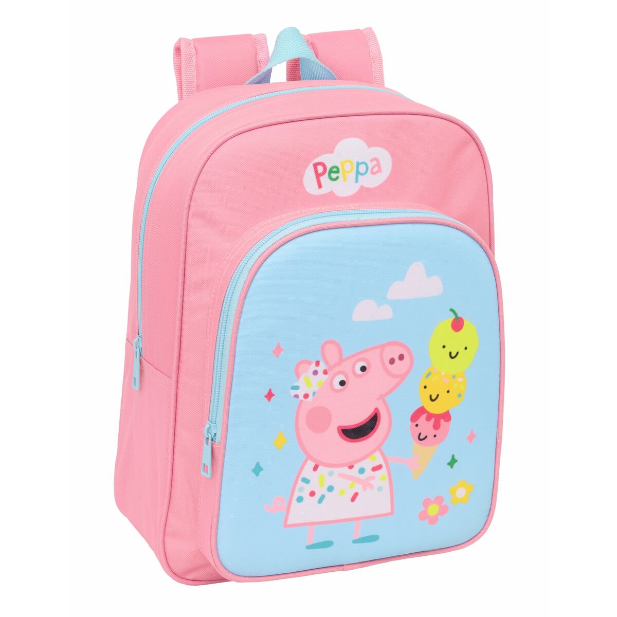 Skolryggsäck Peppa Pig Blå Rosa 26 x 34 x 11 cm-Kontor och Kontorsmaterial, Skol- och utbildningsmaterial-Peppa Pig-peaceofhome.se