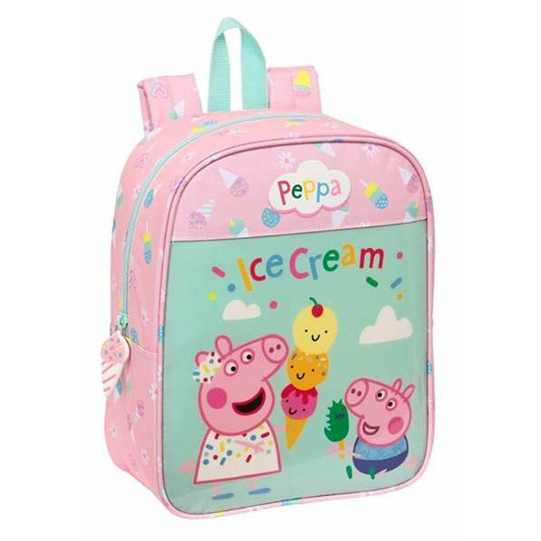 Skolryggsäck Peppa Pig Ice cream Rosa 22 x 27 x 10 cm-Kontor och Kontorsmaterial, Skol- och utbildningsmaterial-Peppa Pig-peaceofhome.se