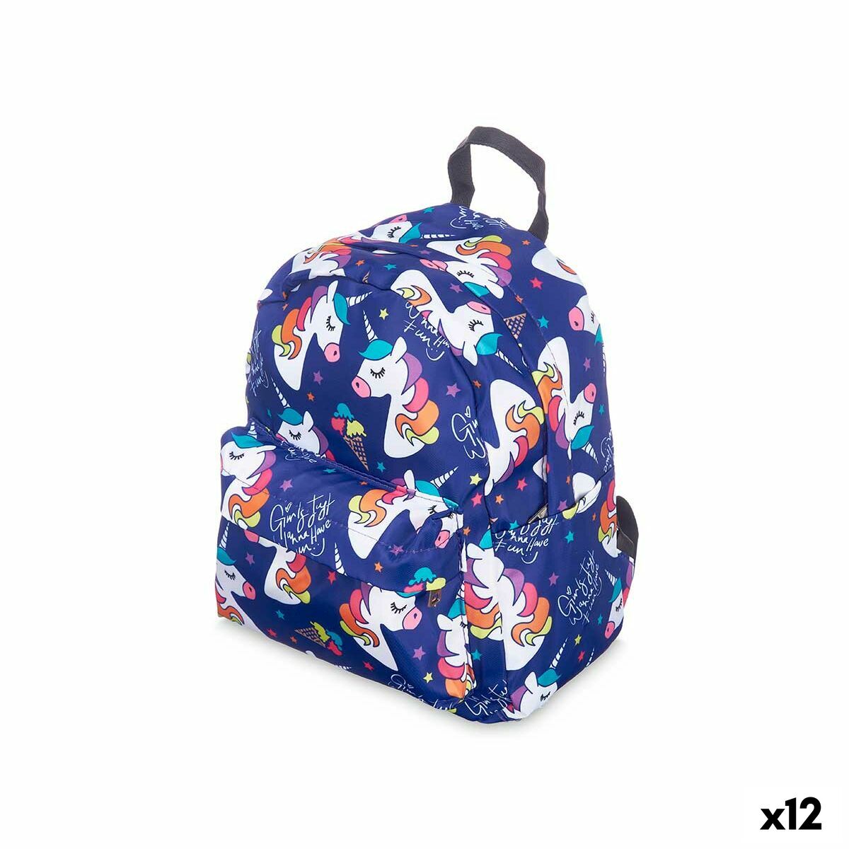 Skolryggsäck Pincello 586 586 Multicolour 28 x 12 x 22 cm 22 x 28 x 12 cm Enhörning (12 antal)-Kontor och Kontorsmaterial, Skol- och utbildningsmaterial-Pincello-peaceofhome.se
