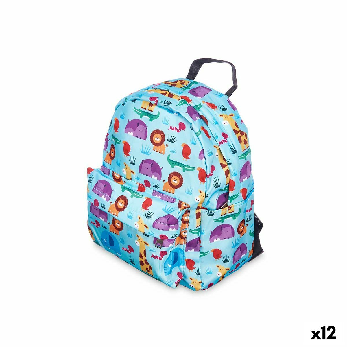 Skolryggsäck Pincello 587 587 Multicolour 28 x 12 x 22 cm 22 x 28 x 12 cm djur (12 antal)-Kontor och Kontorsmaterial, Skol- och utbildningsmaterial-Pincello-peaceofhome.se