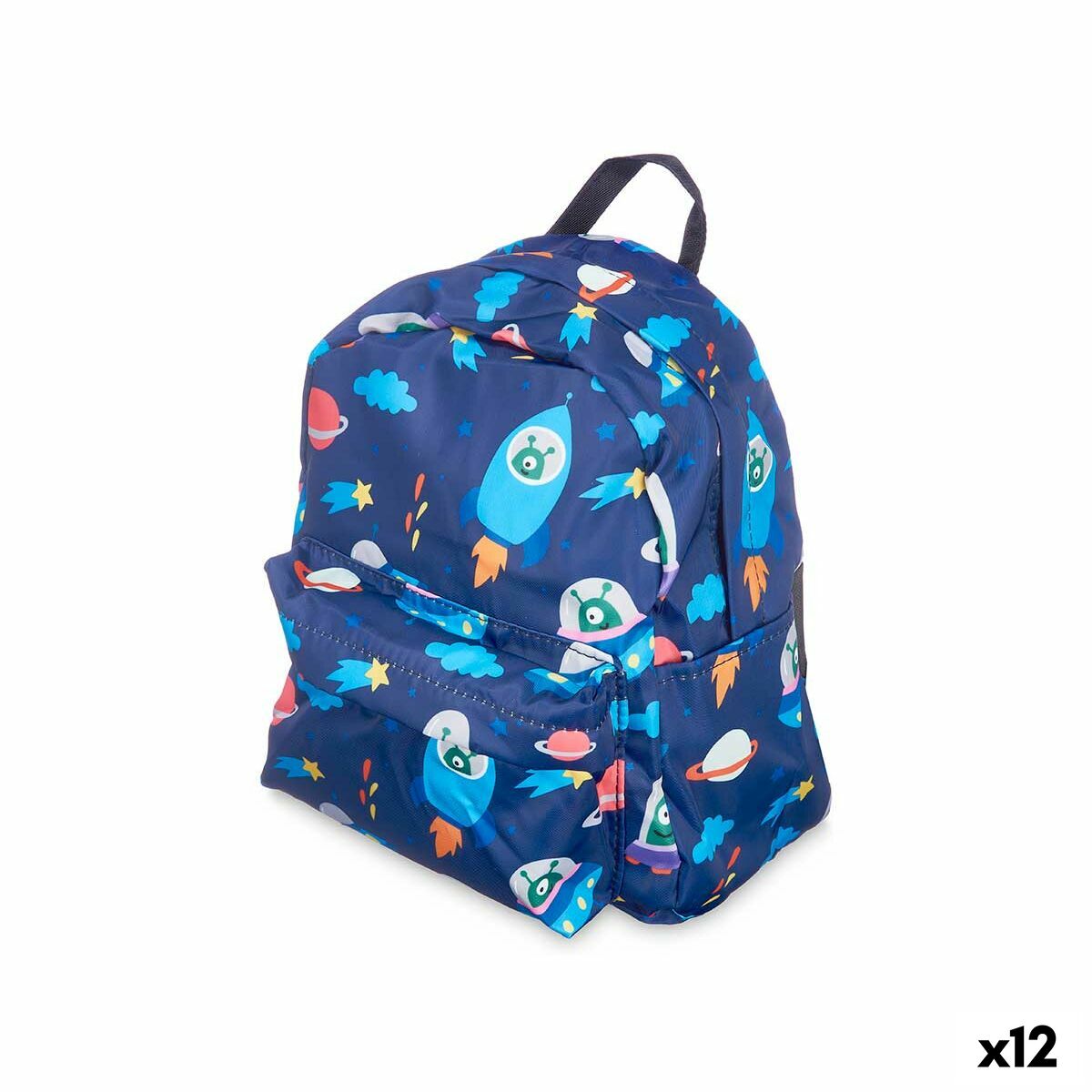 Skolryggsäck Pincello 589 589 Multicolour 28 x 12 x 22 cm 22 x 28 x 12 cm Rymdfarkost (12 antal)-Kontor och Kontorsmaterial, Skol- och utbildningsmaterial-Pincello-peaceofhome.se