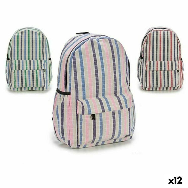 Skolryggsäck Pincello AR1903643 AR1903643 Multicolour 13 x 45 x 31 cm 31 x 45 x 13 cm Ränder (12 antal)-Kontor och Kontorsmaterial, Skol- och utbildningsmaterial-Pincello-peaceofhome.se