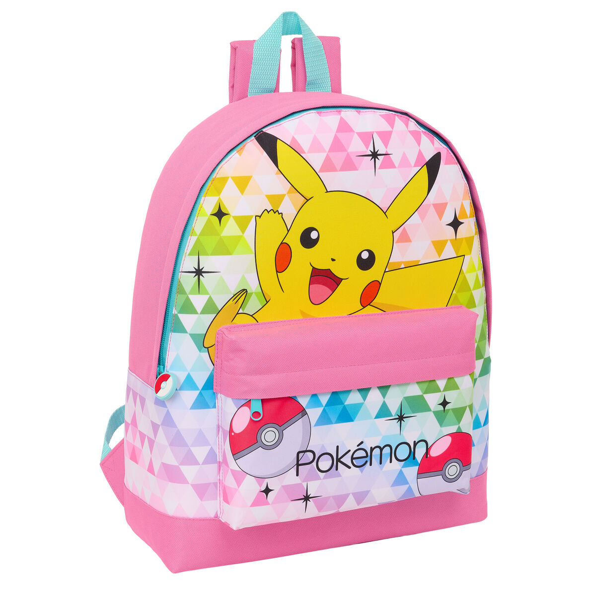 Skolryggsäck Pokémon Multicolour 32 x 40 x 12 cm-Kontor och Kontorsmaterial, Skol- och utbildningsmaterial-Pokémon-peaceofhome.se