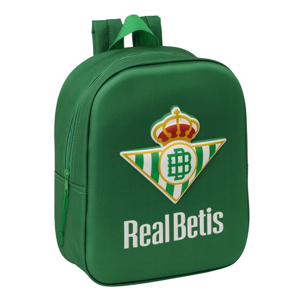 Skolryggsäck Real Betis Balompié Grön 22 x 27 x 10 cm 3D-Kontor och Kontorsmaterial, Skol- och utbildningsmaterial-Real Betis Balompié-peaceofhome.se