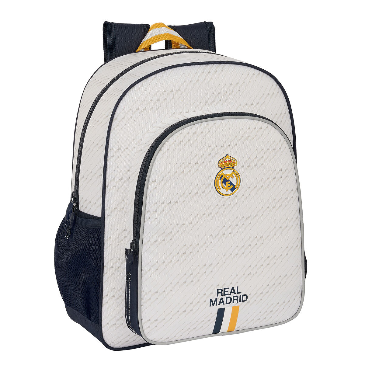 Skolryggsäck Real Madrid C.F. Vit 32 X 38 X 12 cm-Kontor och Kontorsmaterial, Skol- och utbildningsmaterial-Real Madrid C.F.-peaceofhome.se