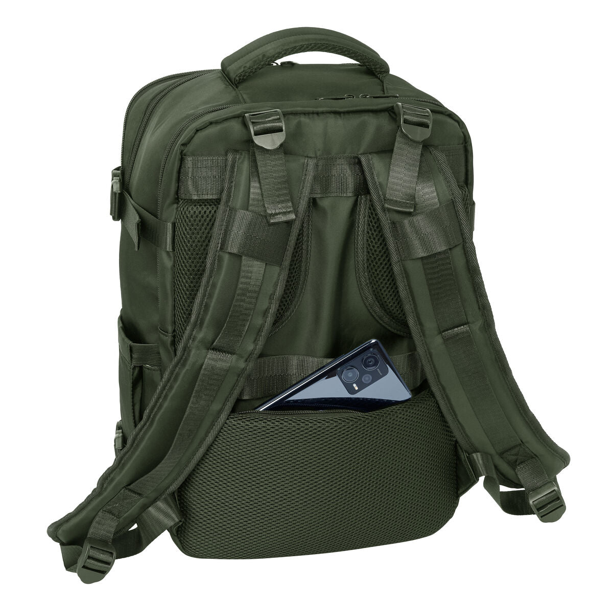 Skolryggsäck Safta Verde Armégrön-Kontor och Kontorsmaterial, Skol- och utbildningsmaterial-Safta-peaceofhome.se