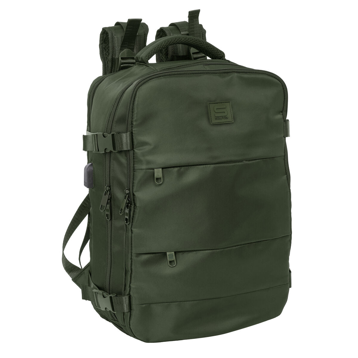 Skolryggsäck Safta Verde Armégrön-Kontor och Kontorsmaterial, Skol- och utbildningsmaterial-Safta-peaceofhome.se